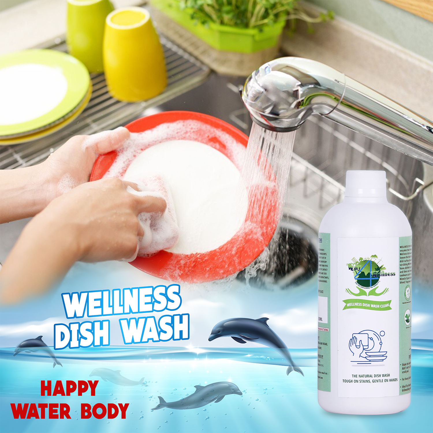 Wellness Kitchen & Laundry Kit (combo 4pk kit -500ML each )